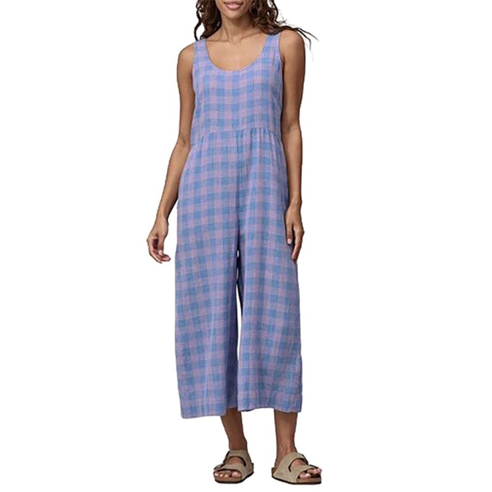 NWT! Patagonia Women's Garden Island Jumpsuit Small Actions Milkweed Mauve XL